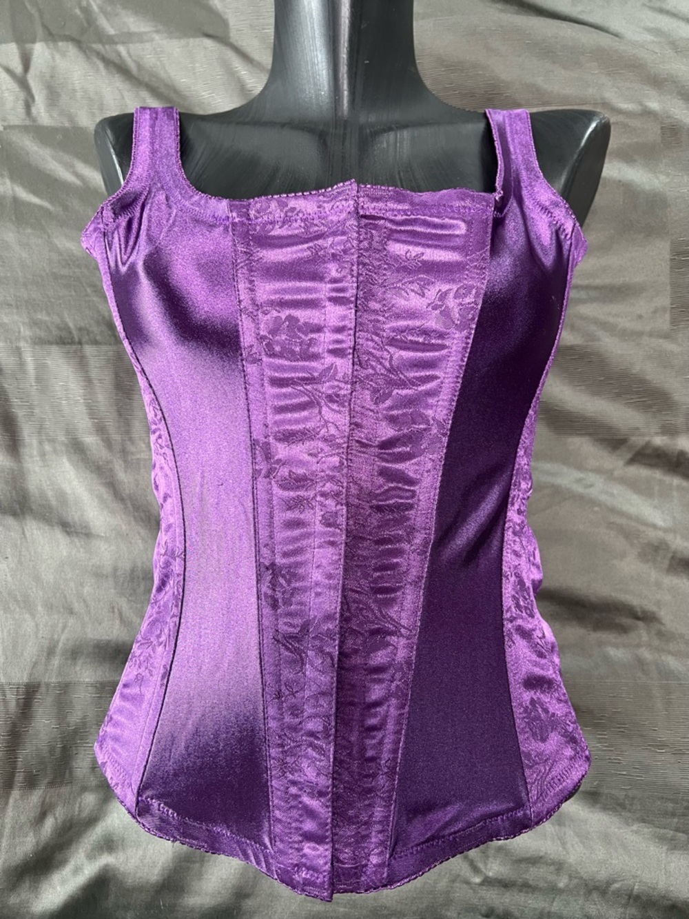Purple Satin Corset Top - Women Intimates & Sleepwear